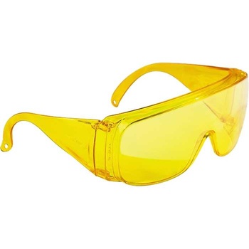 Очки защитные открытого типа, желтые, ударопрочный поликарбонат