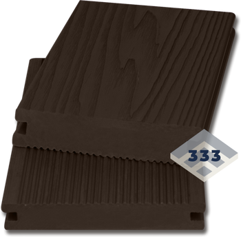 Доска террасная / STRADA MAX полнотелая (25 х 140) шоколад