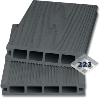 Доска террасная / STRADA MAX 3D (объемный эмбосинг) (25 х 140) серый
