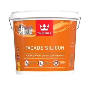 Краска вд фасад 2,7л гл/м Tikkurila FACADE Silicon (6) база A под заказ П