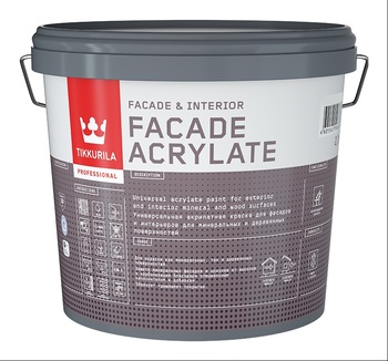 Краска фасад 2,7л база A гл/м Tikkurila FACADE Acrylate (3) под заказ П