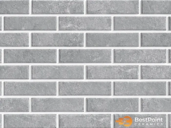 Клинкерная термопанель BestPoint Exclusive Cement gray 245 x 65 x 8 мм