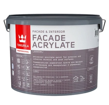 Краска фасад 9л база C гл/м Tikkurila FACADE Acrylate (1) П зз